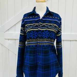 Ralph Lauren Polo M Southwestern Aztec Navajo Coun